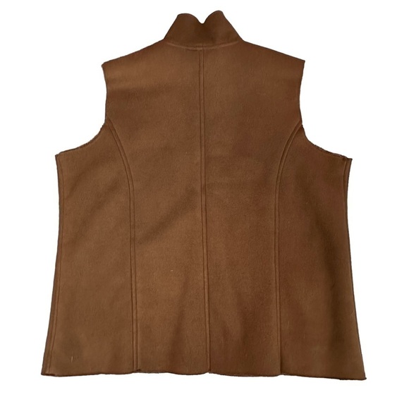 Style & Co. Brown Luxe Suede, Fleece Lined Vest, MP - Picture 6 of 9
